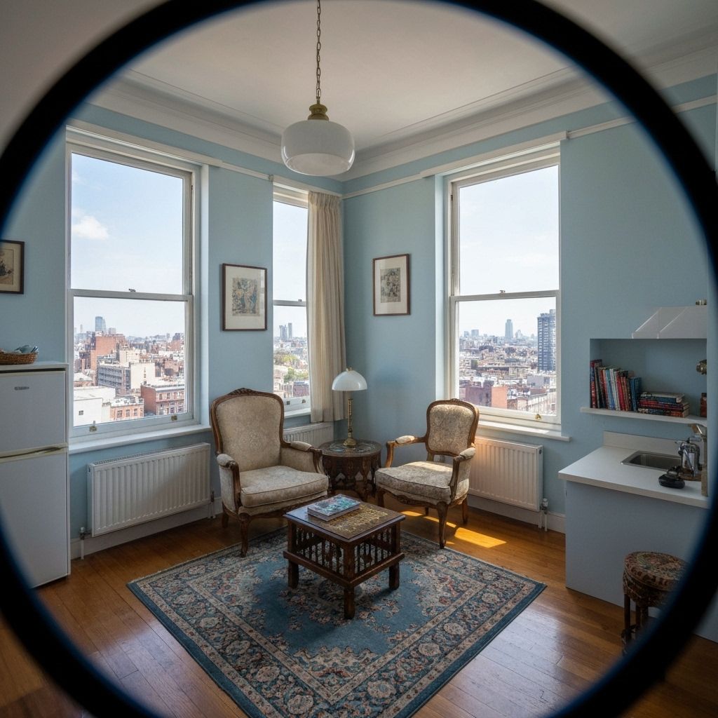 Compact room with city view